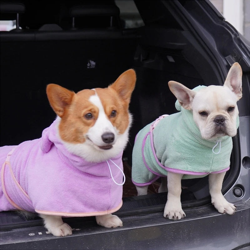 Dog Bathrobe – Super Absorbent Microfiber Drying Towel