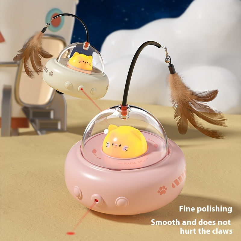 Interactive Cat Toy - Smart Electric UFO Teaser Cat Toy