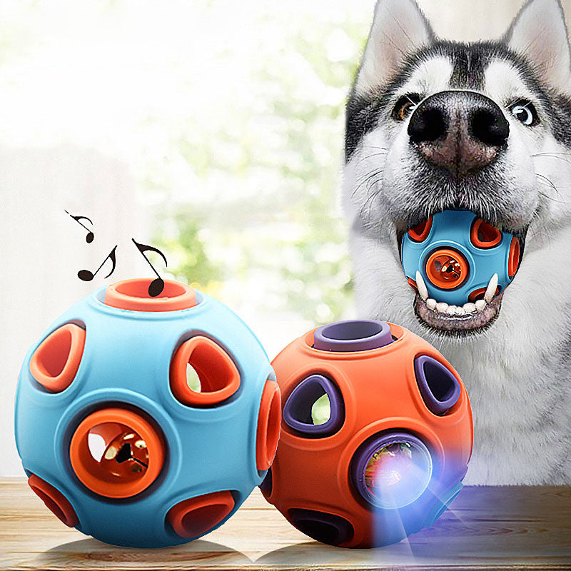 Luminous Squeaky Dog Ball – Sounding Light-Up Toy
