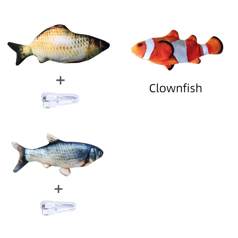 Electric Jumping Fish Toy – Realistic Flopping Fish Without Catnip