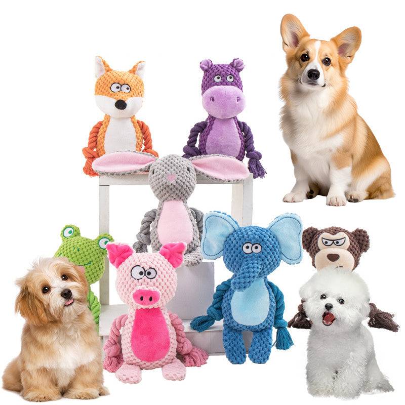 Plush Rope Dog Toy – Interactive Tug & Training Chew Toy