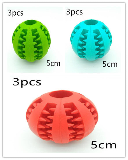 Dog Slow Feeder Ball – Rubber Interactive Treat Toy