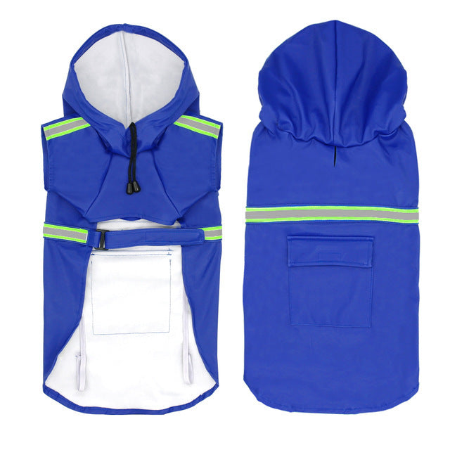 Waterproof Reflective Dog Raincoat – All-Weather Protection