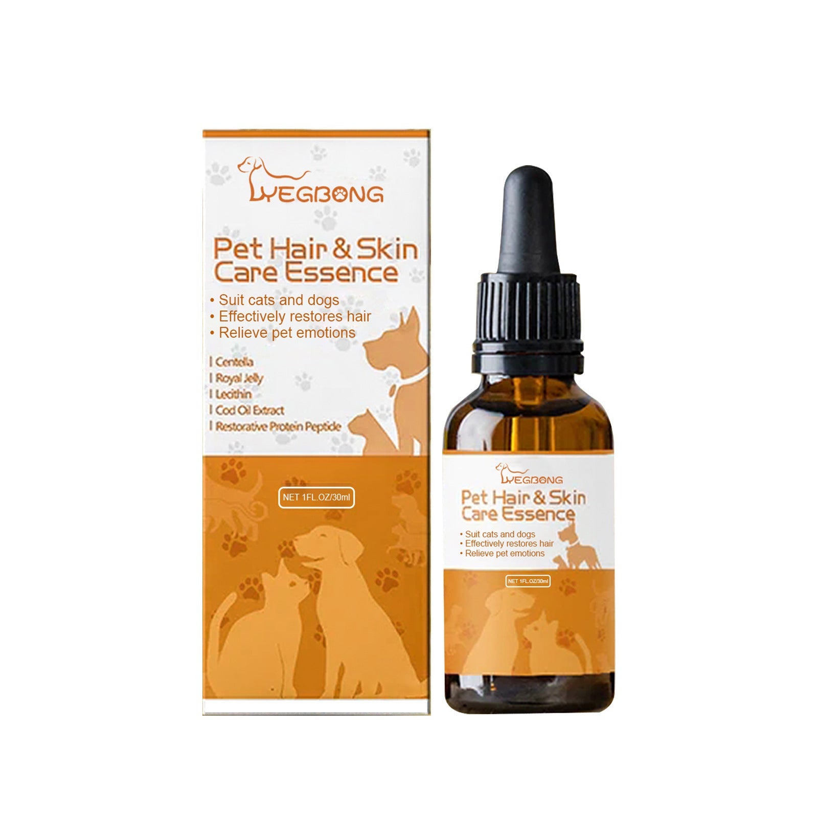 Pet Hair & Skin Care Solution – Anti-Itch, Soft & Fluffy Coat Formula 30ml YEB08A01630YE1