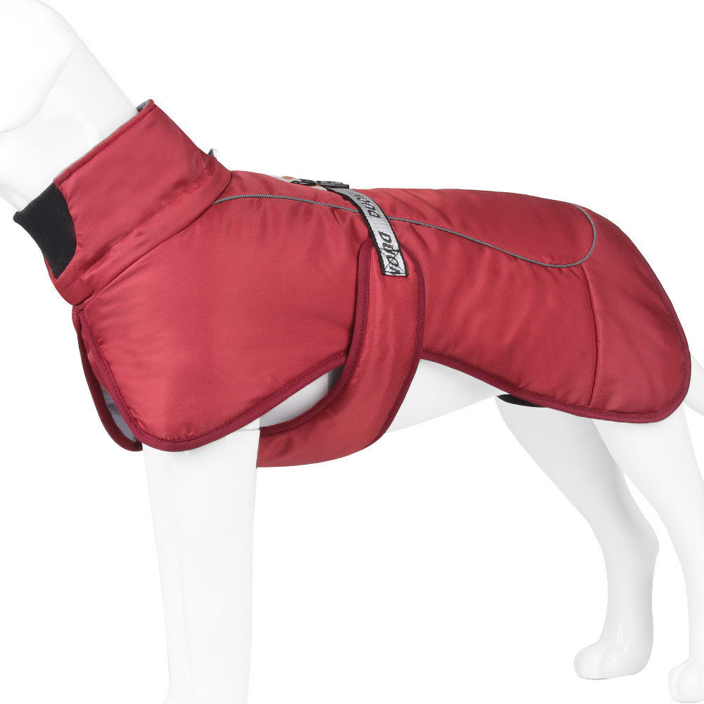 Cloak-Style Dog Coat – Reflective Thick Warm Pet Jacket