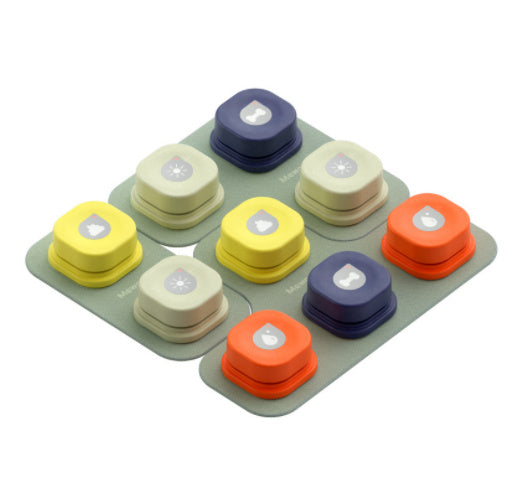Recordable Pet Communication Buttons – 4 Colors Talking Training Set