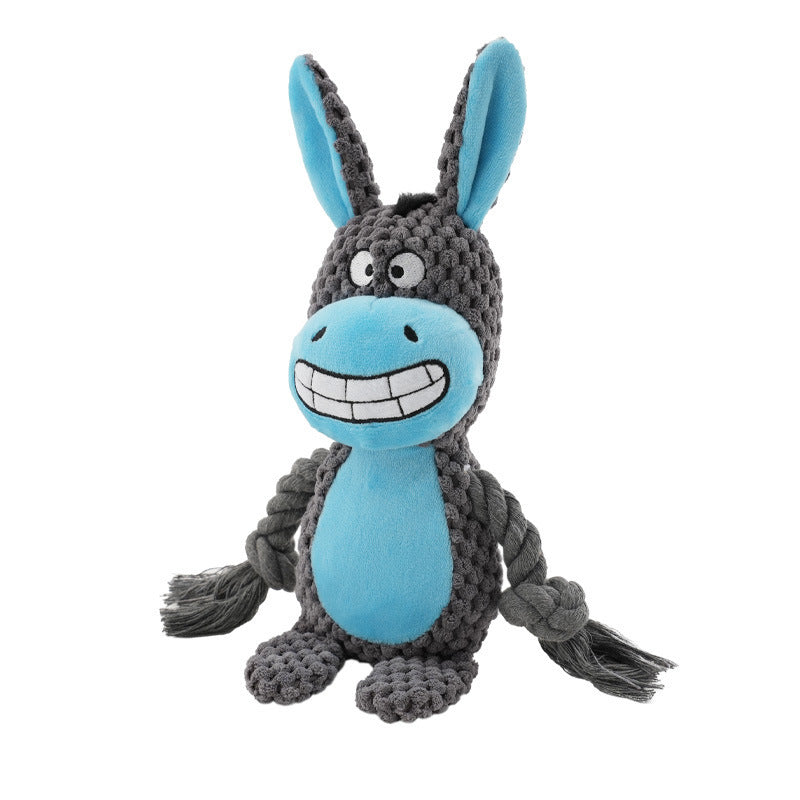 Plush Rope Dog Toy – Interactive Tug & Training Chew Toy