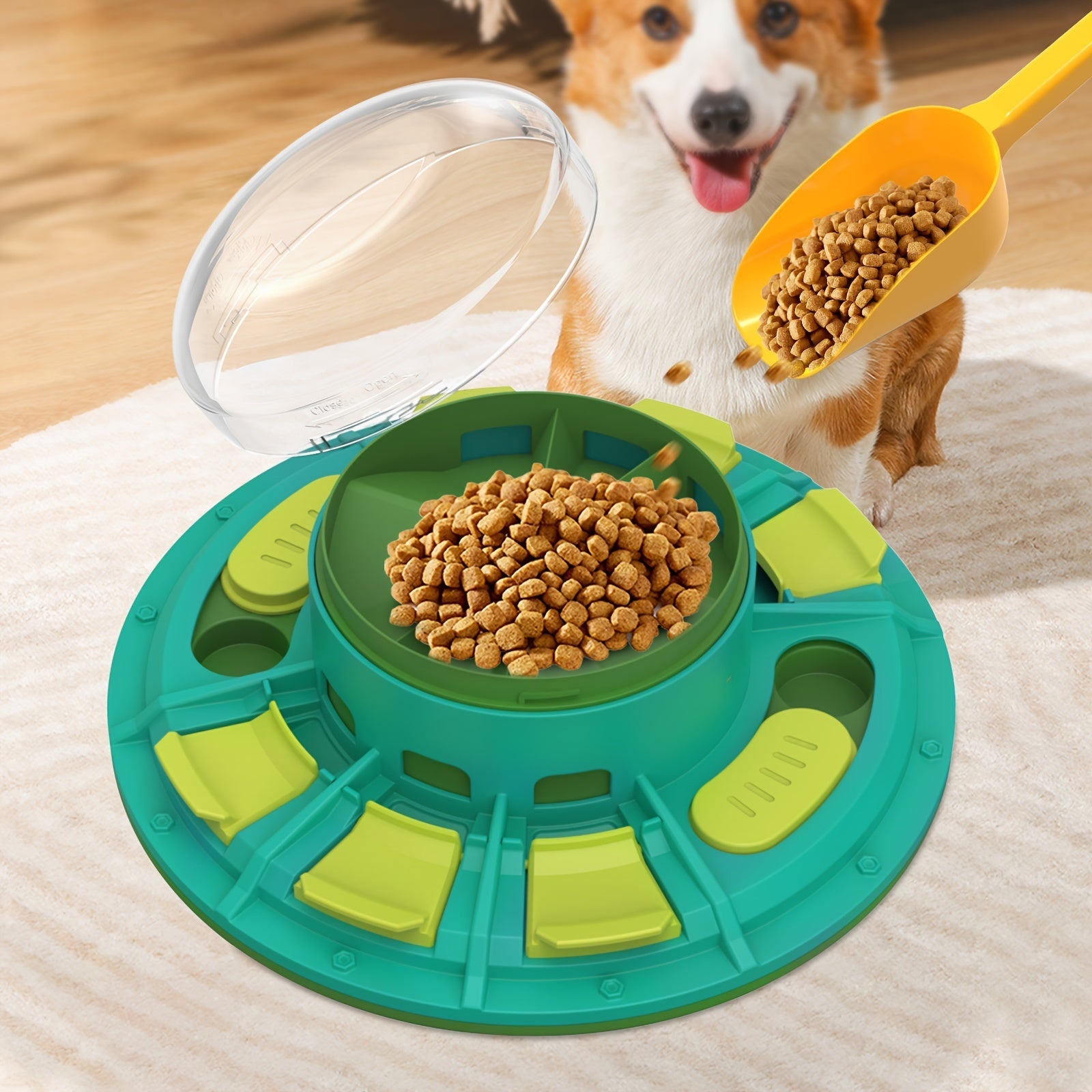 Interactive Dog Puzzle Feeder – IQ Training & Slow Feeding Toy