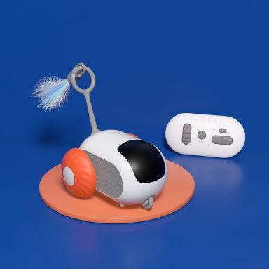 Riospets Remote Control Cat Car - Automatic & Quiet Orange sports car2. USB