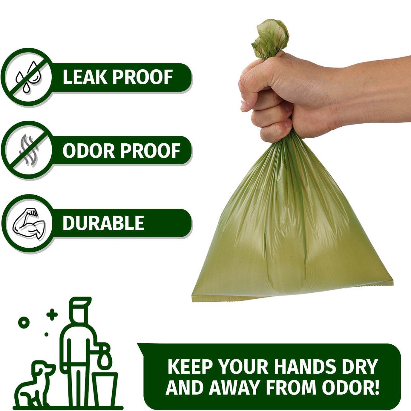 Riospets Leak Proof Dog Poop Bags - Extra Thick