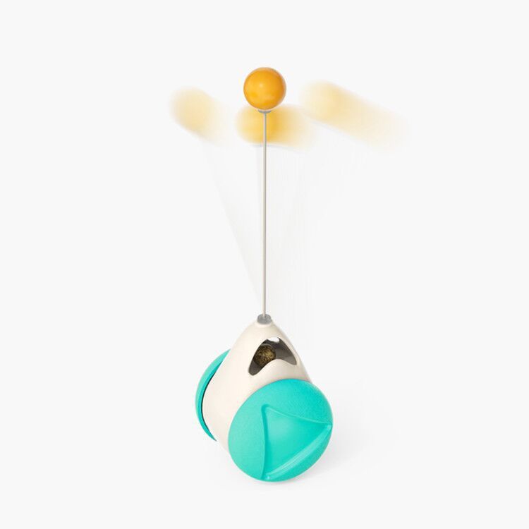 Cat Windmill Toy – Rotating Scratcher & Dental Care Spinner