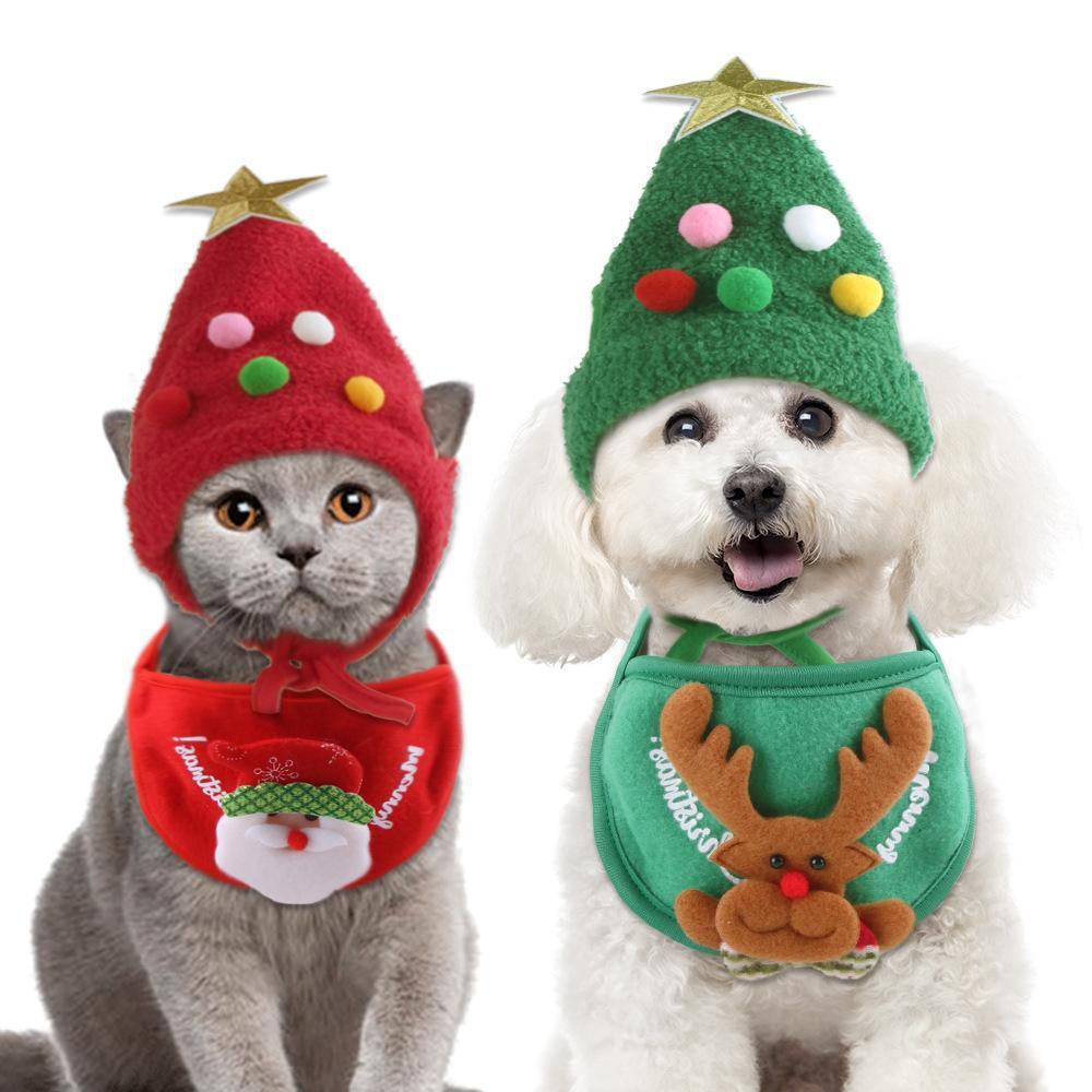 Christmas Tree Pet Hat – Festive Holiday Dog & Cat Accessory