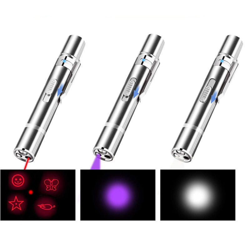 Laser Pointer Cat Toy – USB Rechargeable Red Dot Teaser Stick