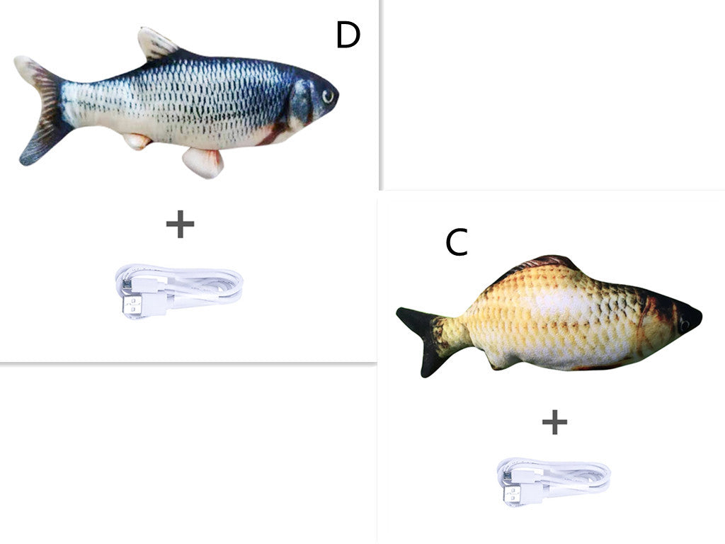 Electric Jumping Fish Toy – Realistic Flopping Fish Without Catnip