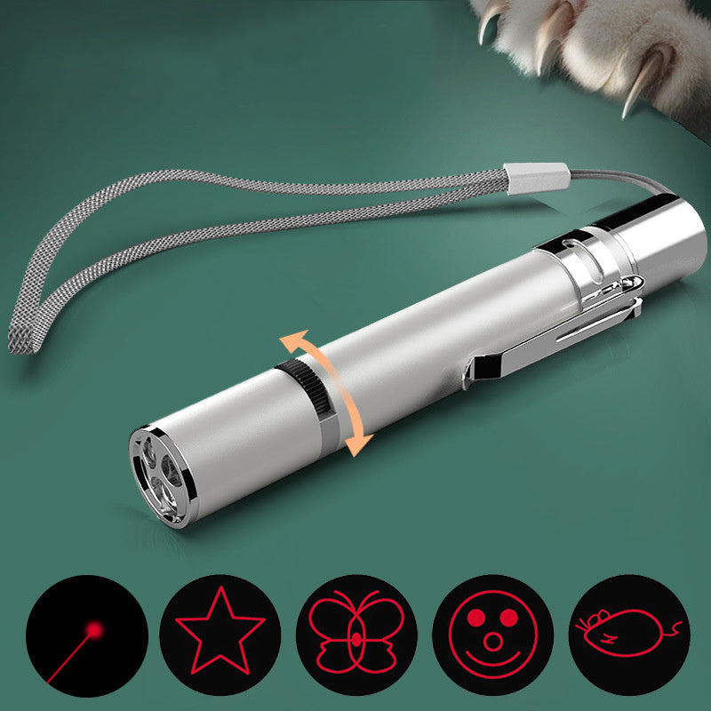 Laser Pointer Cat Toy – USB Rechargeable Red Dot Teaser Stick