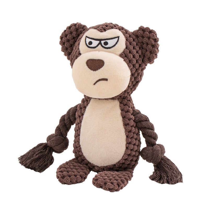 Plush Rope Dog Toy – Interactive Tug & Training Chew Toy
