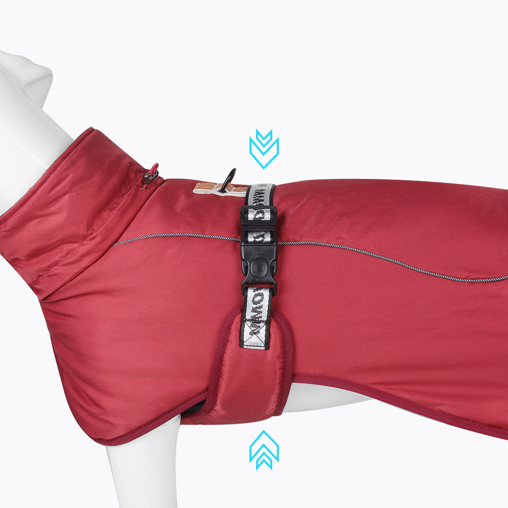 Cloak-Style Dog Coat – Reflective Thick Warm Pet Jacket