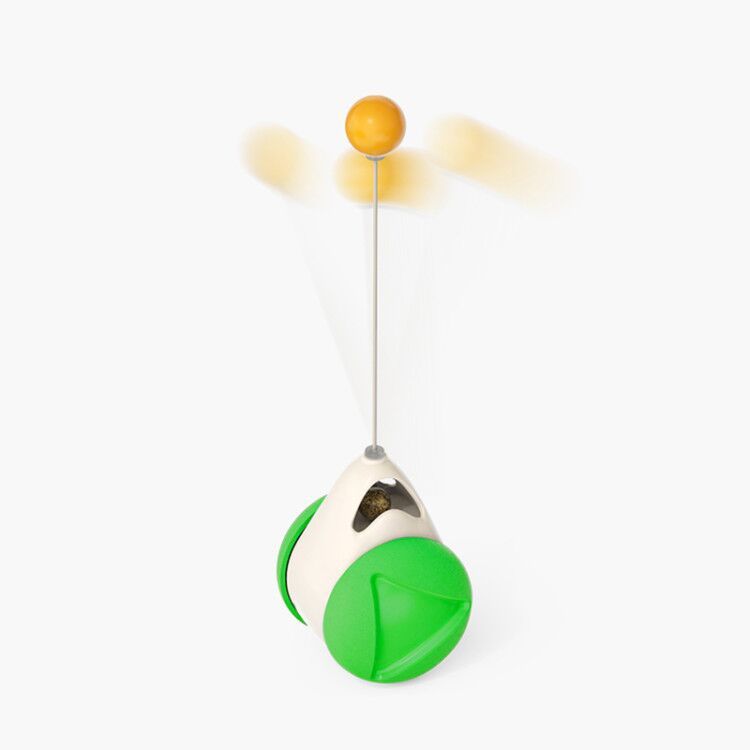 Cat Windmill Toy – Rotating Scratcher & Dental Care Spinner