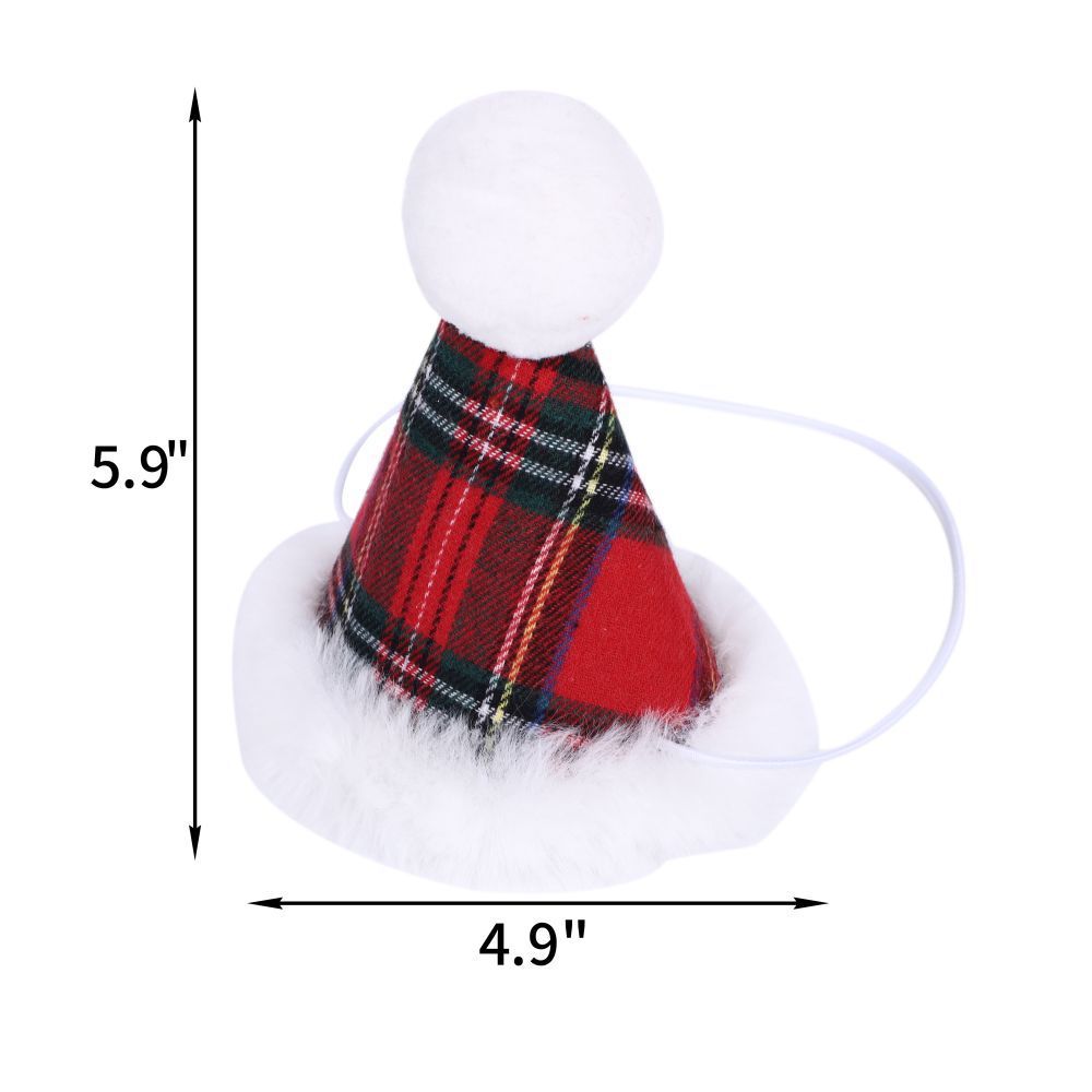 Christmas Pet Scarf – Santa Deer Print Triangle Bib for Dogs