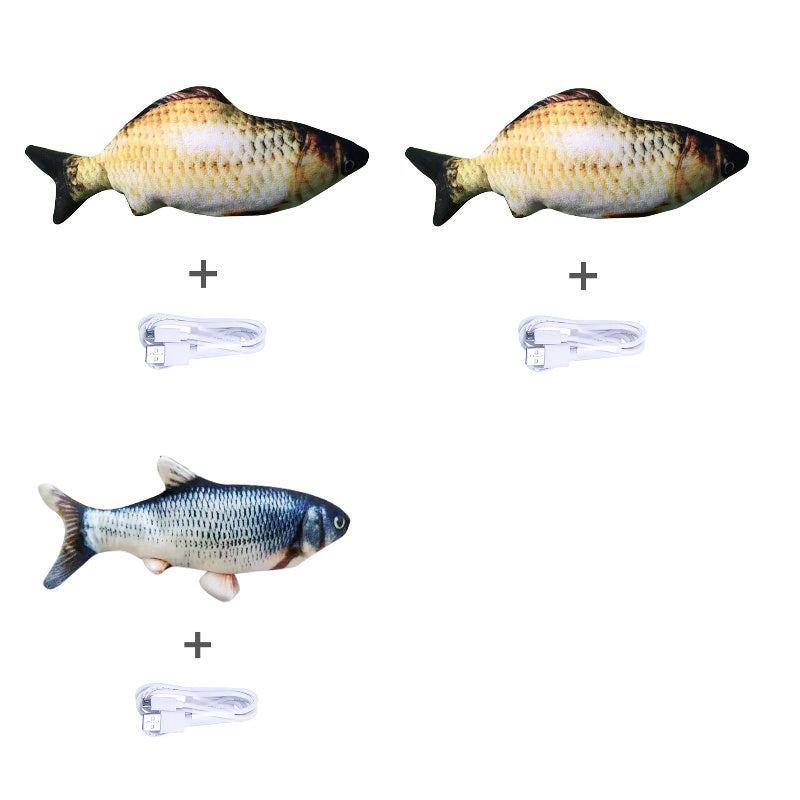 Electric Jumping Fish Toy – Realistic Flopping Fish Without Catnip
