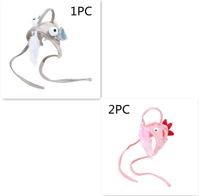 Funny Feather Headband – Interactive Cat Teaser Stick Toy
