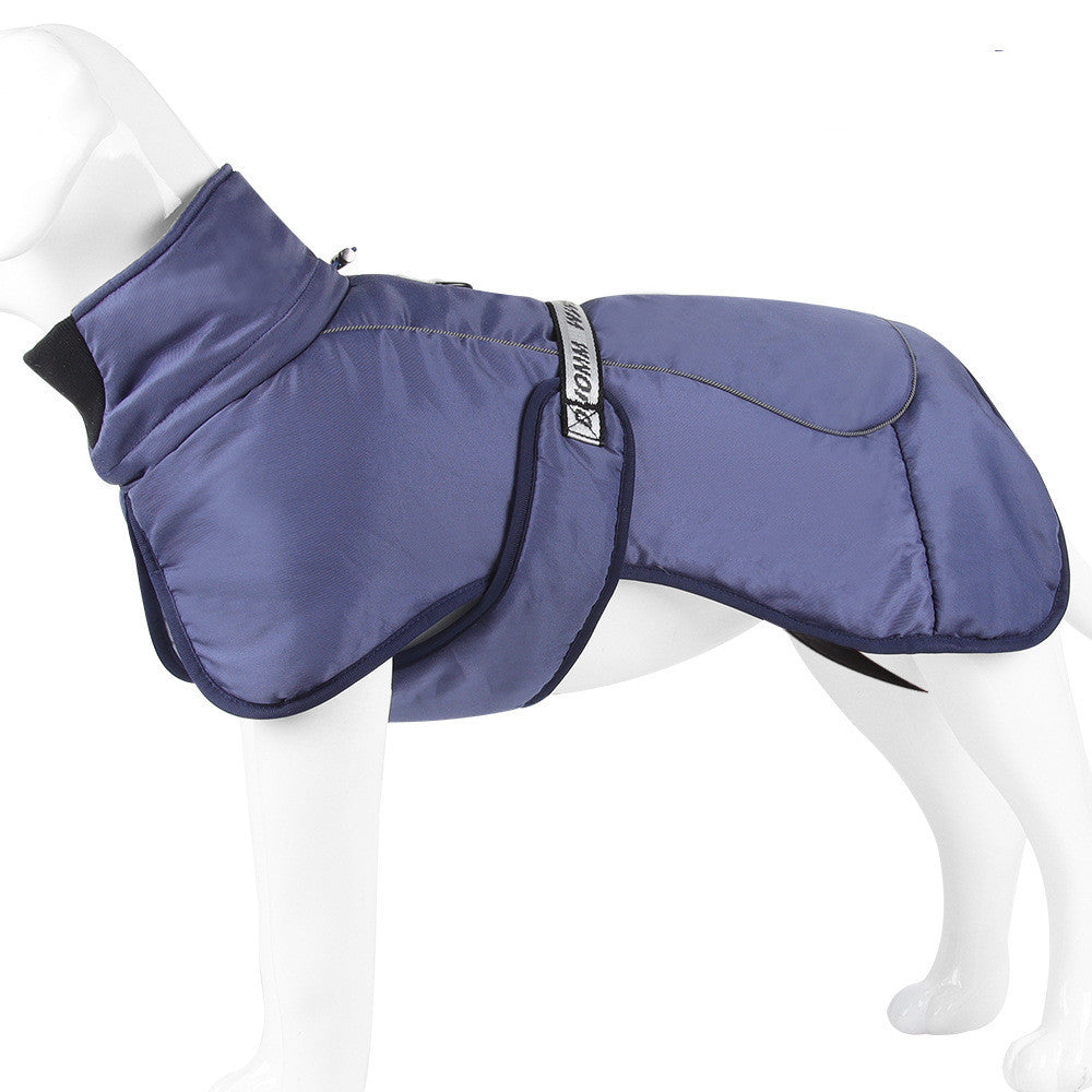 Cloak-Style Dog Coat – Reflective Thick Warm Pet Jacket