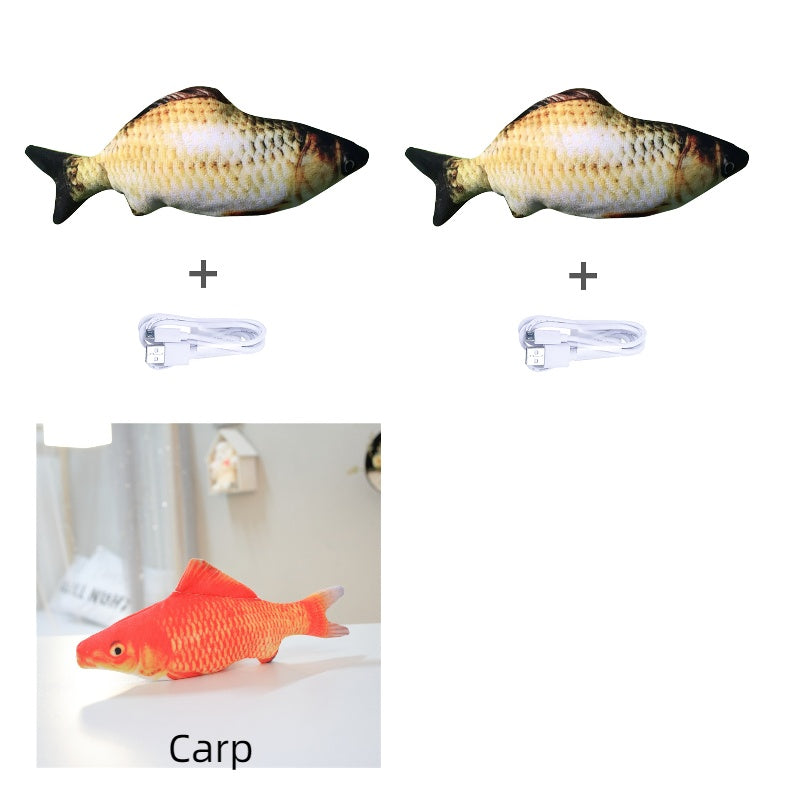 Electric Jumping Fish Toy – Realistic Flopping Fish Without Catnip