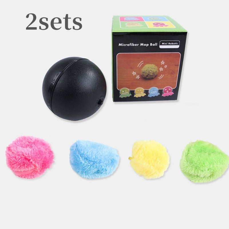 Automatic Rolling Ball Toy – Smart Plush Cat & Dog Interactive Toy