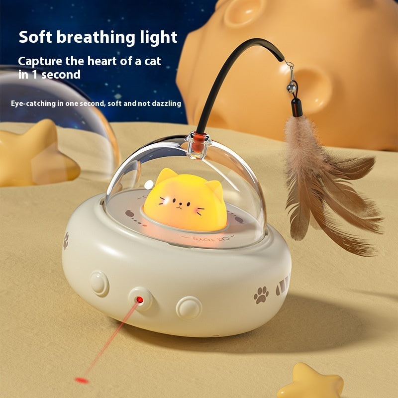 Interactive Cat Toy - Smart Electric UFO Teaser Cat Toy