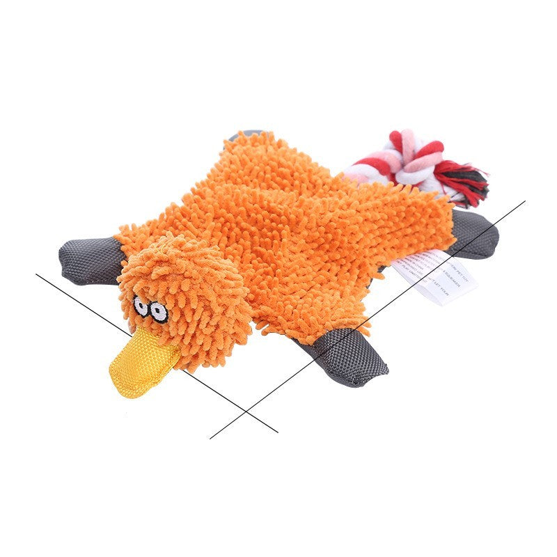 Donkey Plush Dog Toy – Corduroy Chew Squeaky Training Toy