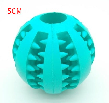 Dog Slow Feeder Ball – Rubber Interactive Treat Toy