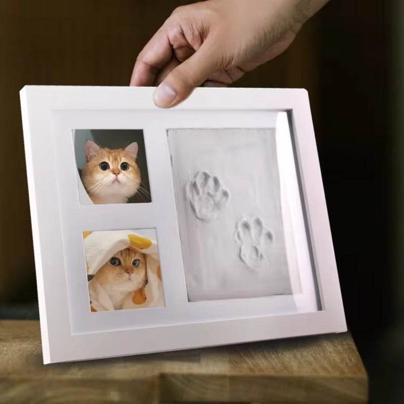 Custom Pet Paw Print Frame – DIY Clay Impression Kit for Cat & Dog Memories