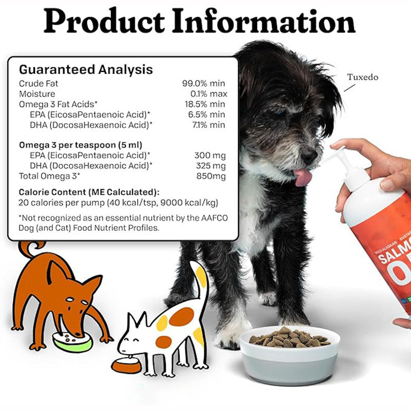 Omega Fish Oil for Dogs & Cats – Hair Shedding & Skin Care Supplement