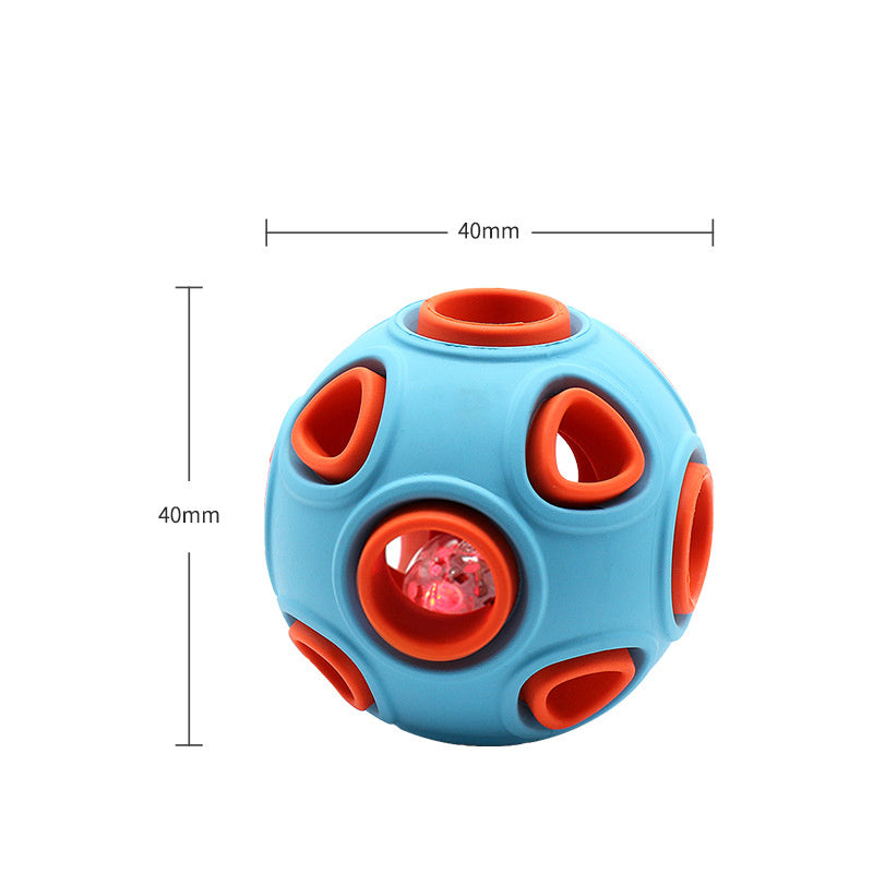Luminous Squeaky Dog Ball – Sounding Light-Up Toy