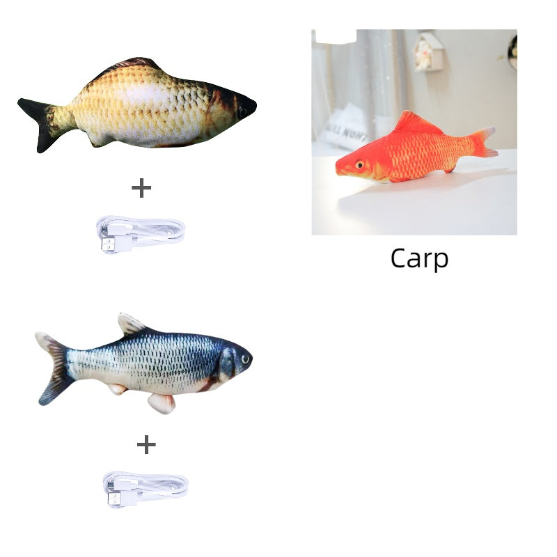 Electric Jumping Fish Toy – Realistic Flopping Fish Without Catnip