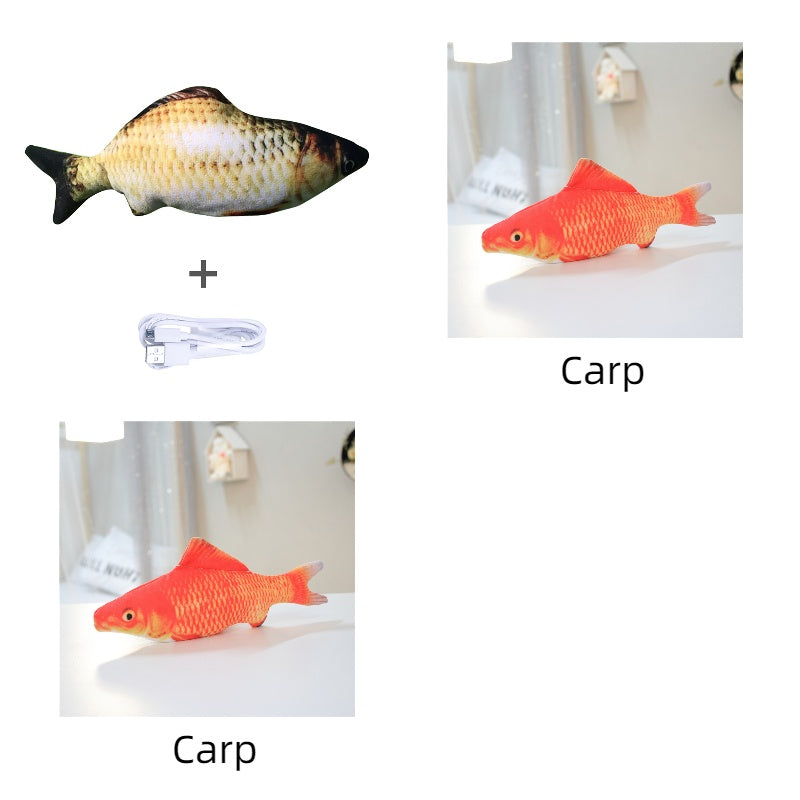 Electric Jumping Fish Toy – Realistic Flopping Fish Without Catnip