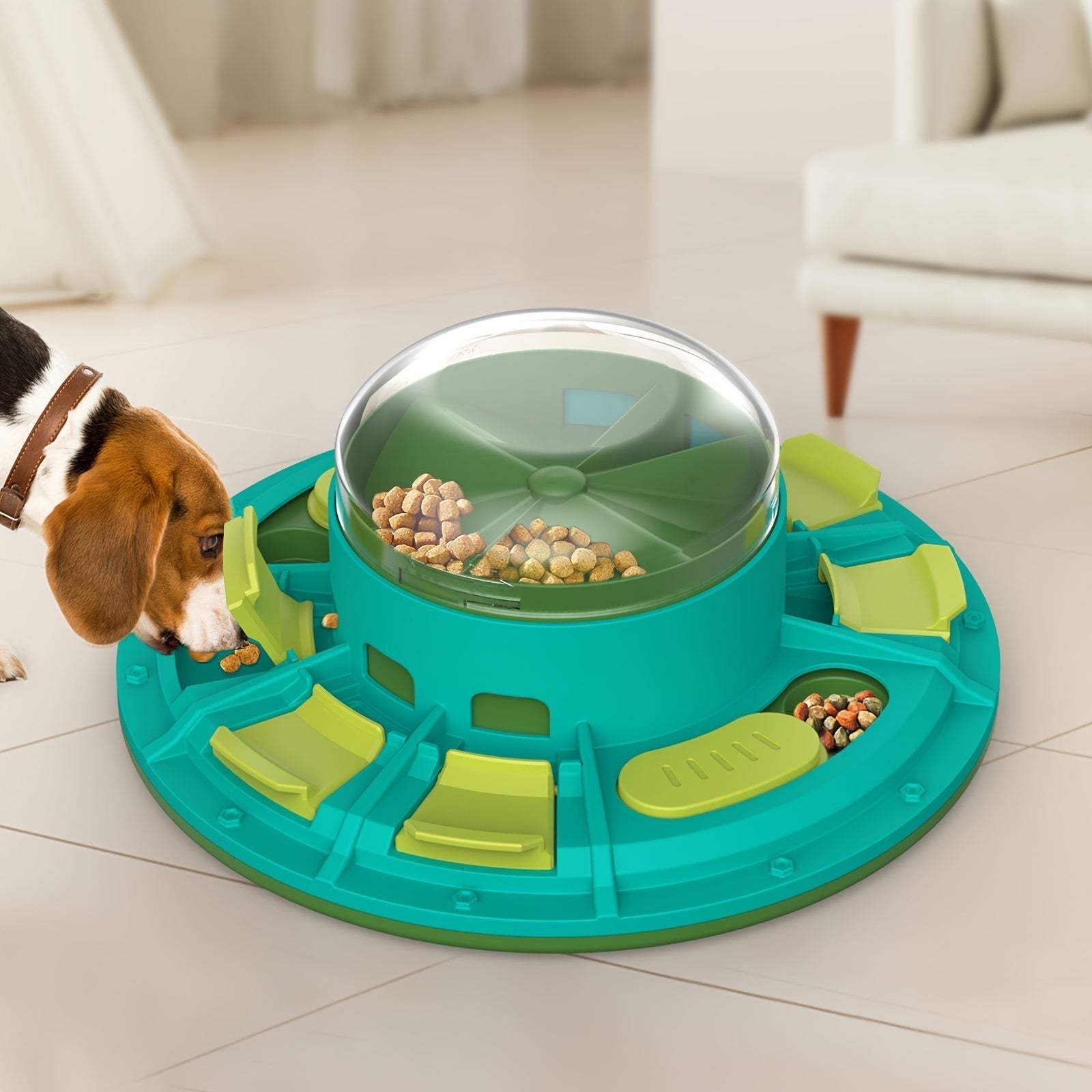 Interactive Dog Puzzle Feeder – IQ Training & Slow Feeding Toy