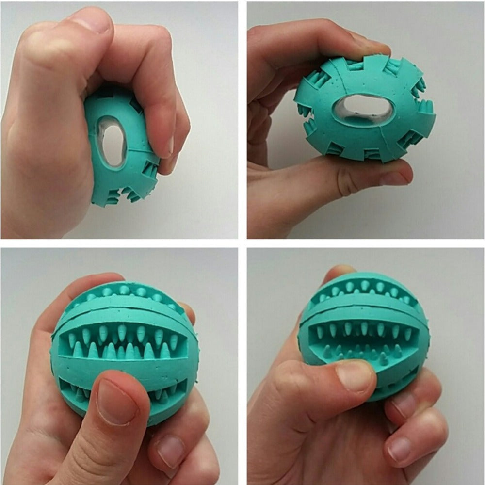 Dog Slow Feeder Ball – Rubber Interactive Treat Toy