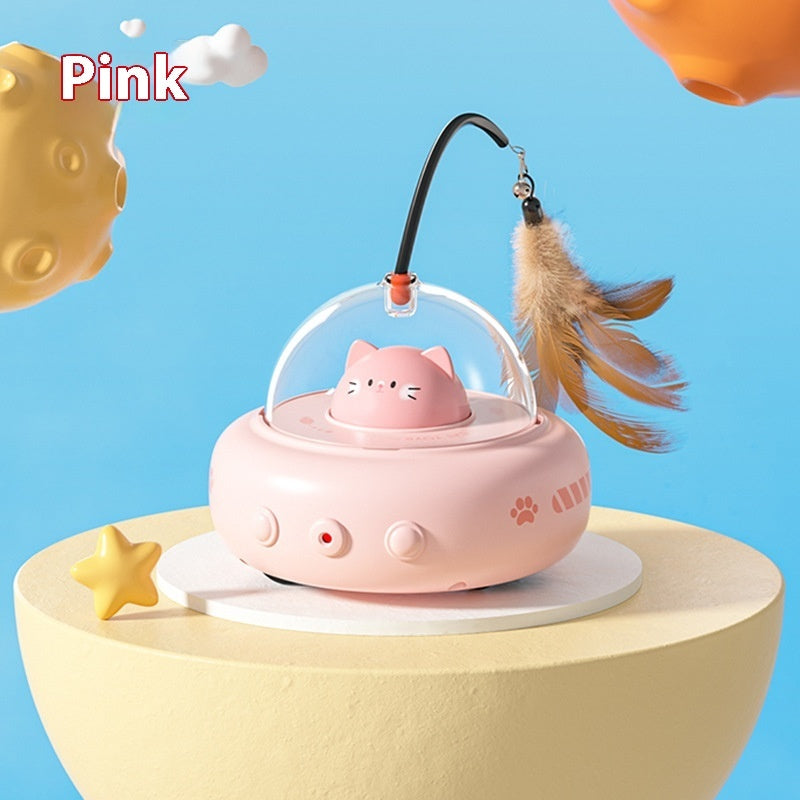 Interactive Cat Toy - Smart Electric UFO Teaser Cat Toy