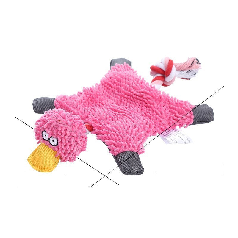 Donkey Plush Dog Toy – Corduroy Chew Squeaky Training Toy