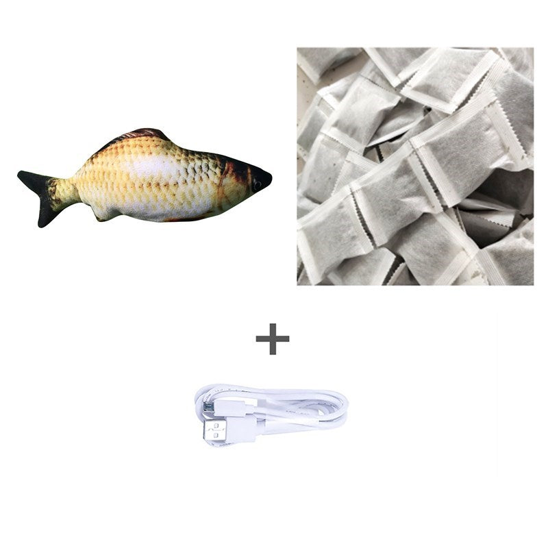 Electric Jumping Fish Toy – Realistic Flopping Fish Without Catnip