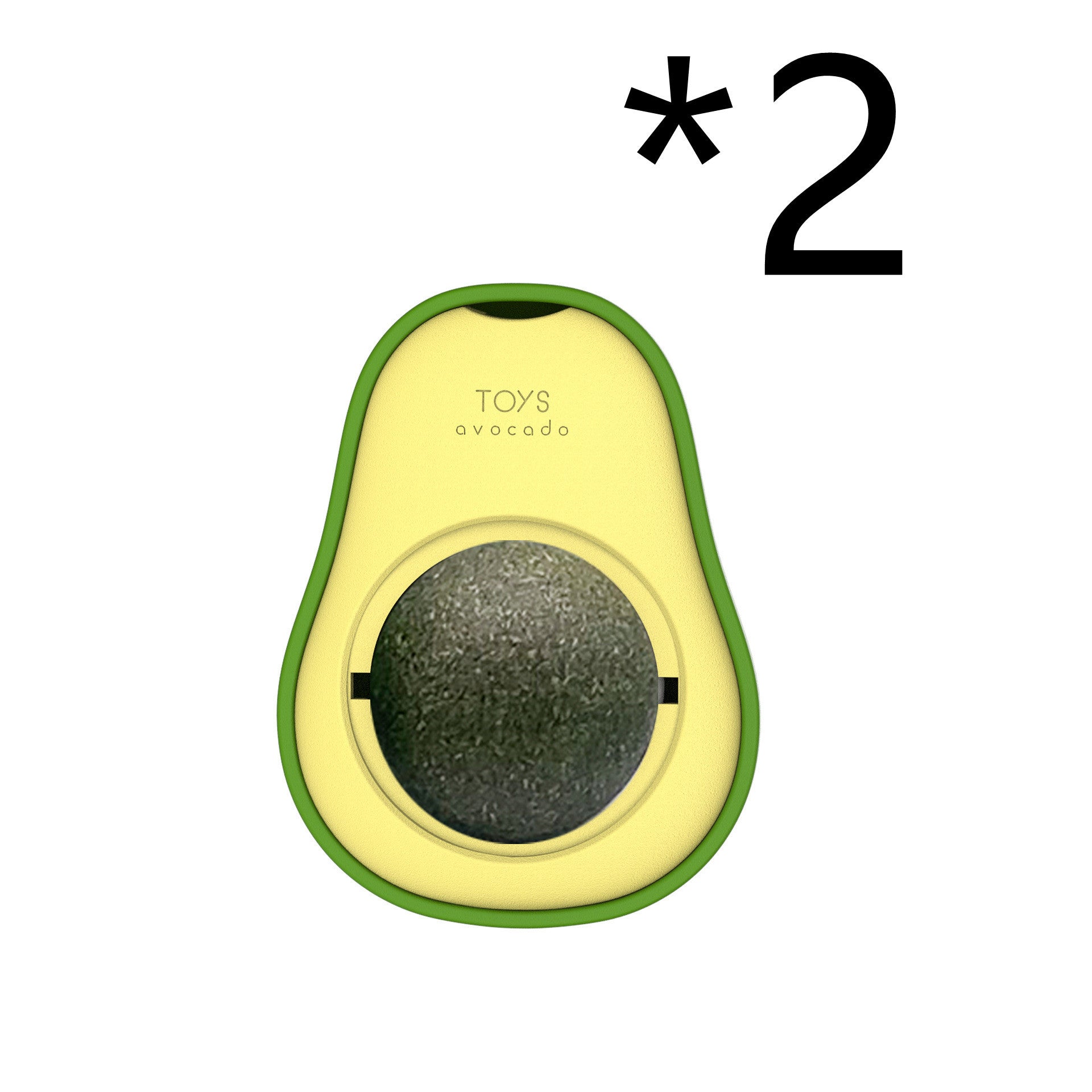 Avocado Catnip Toy – 360° Rotating Cat Mint Play Toy