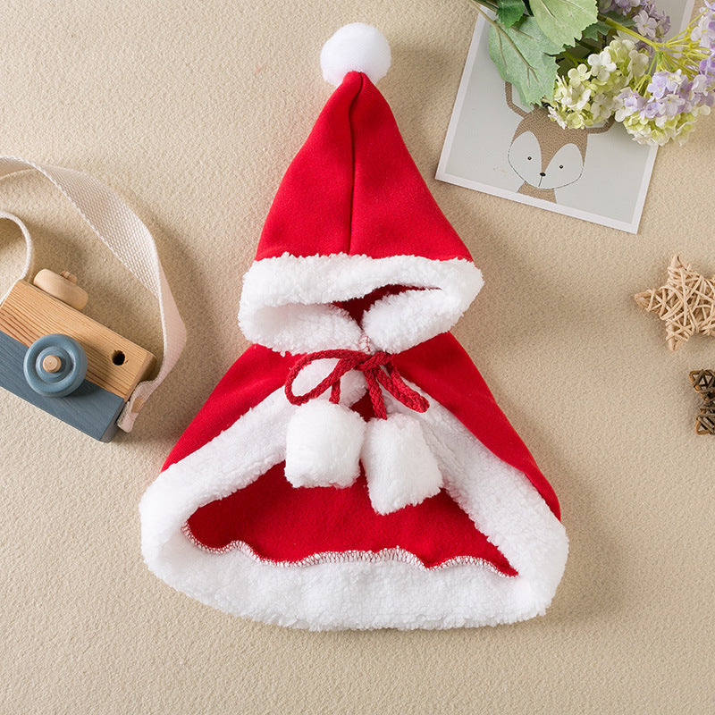 Christmas Pet Cloak – Red Holiday Shawl for Dogs & Cats