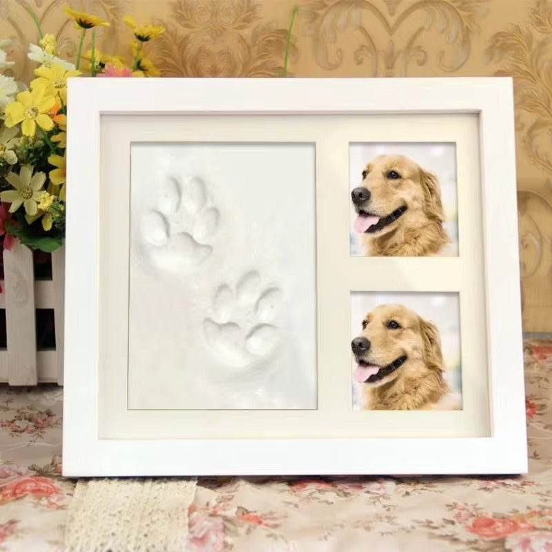 Custom Pet Paw Print Frame – DIY Clay Impression Kit for Cat & Dog Memories