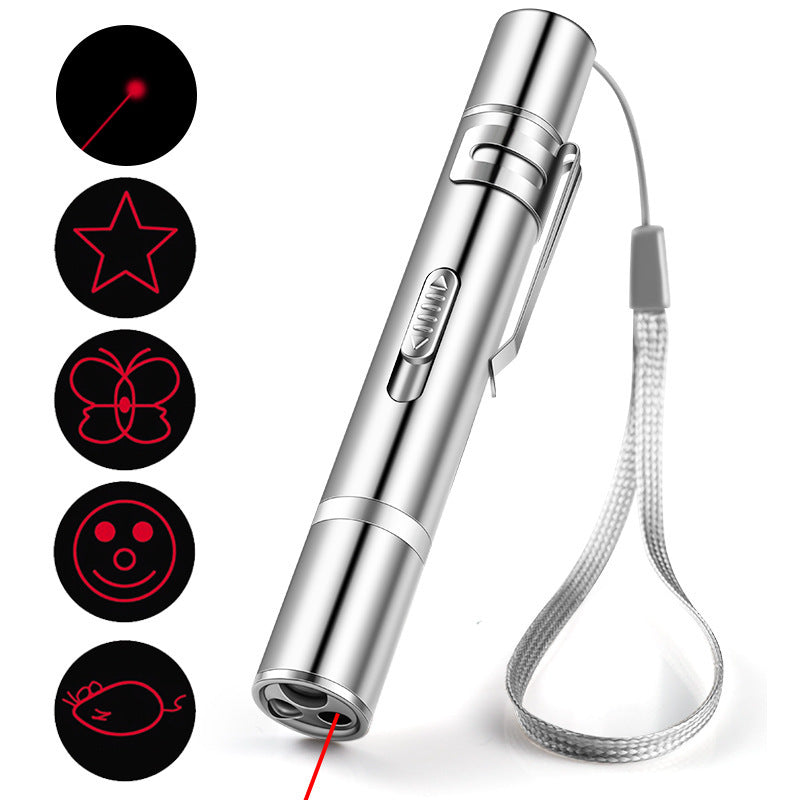 Laser Pointer Cat Toy – USB Rechargeable Red Dot Teaser Stick