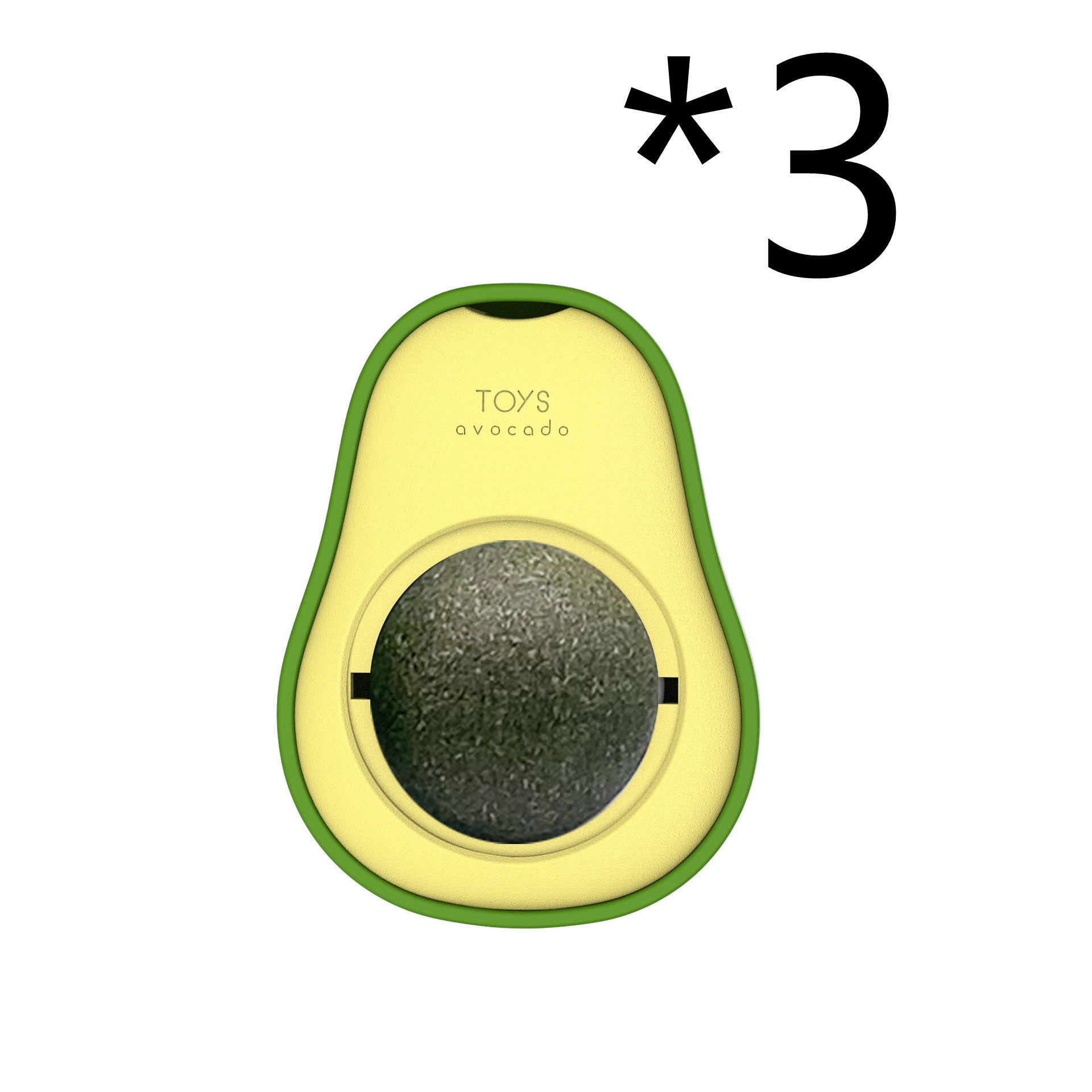 Avocado Catnip Toy – 360° Rotating Cat Mint Play Toy