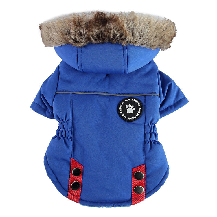 Winter Dog Clothes – Zipper Cotton Jacket for Small Pets
