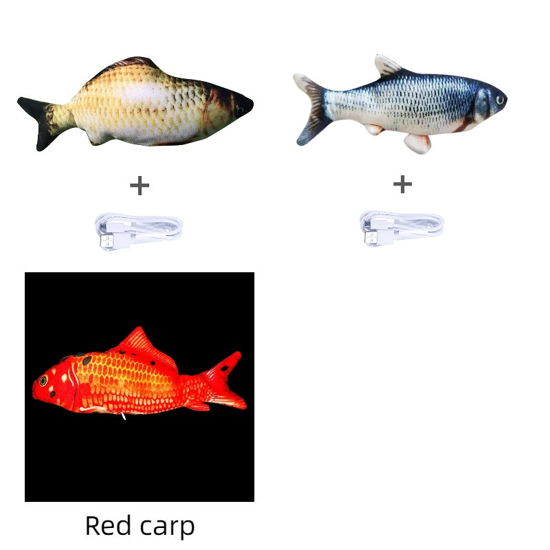 Electric Jumping Fish Toy – Realistic Flopping Fish Without Catnip