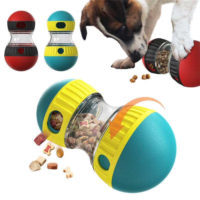 Food Dispensing Dog Toy – Interactive Slow Feeder Tumbler