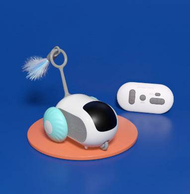 Riospets Remote Control Cat Car - Automatic & Quiet Blue Running Car2. USB
